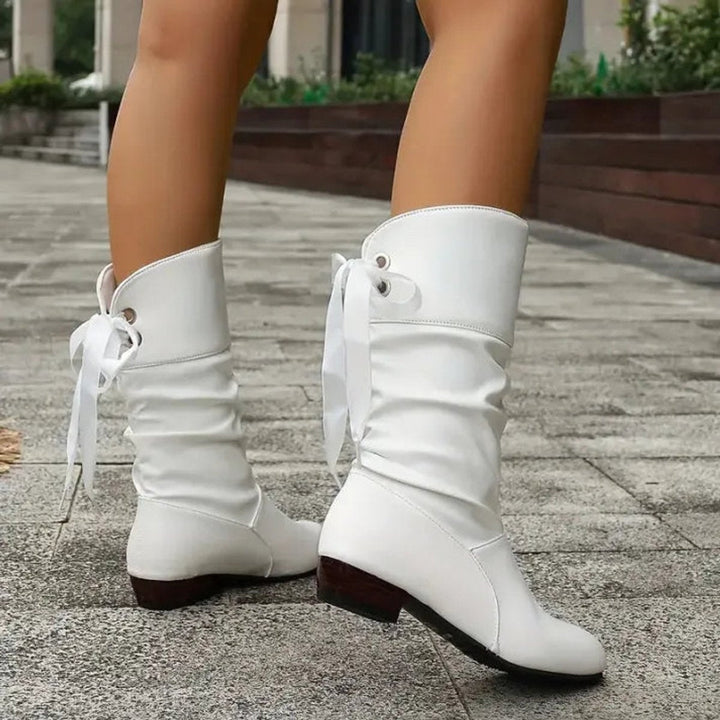 Inês | Botas Chelsea Mulher Cano Médio com Atacadores