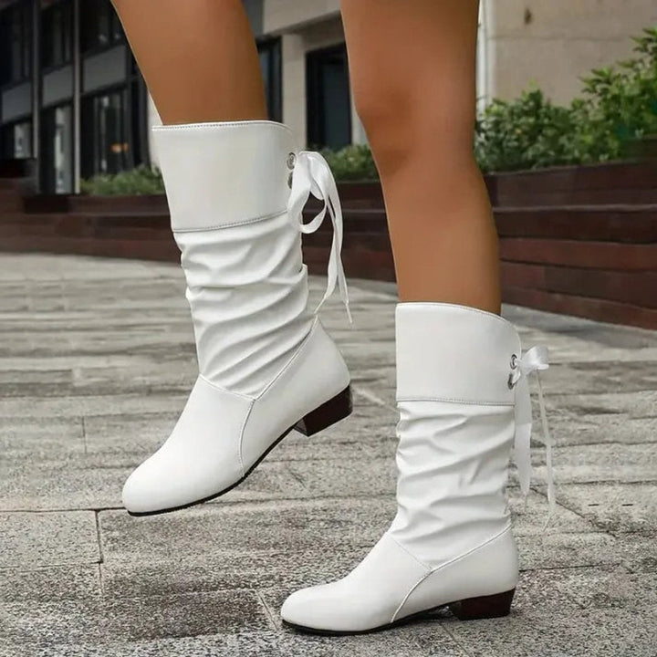 Inês | Botas Chelsea Mulher Cano Médio com Atacadores