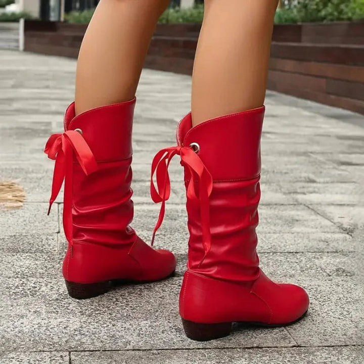 Inês | Botas Chelsea Mulher Cano Médio com Atacadores