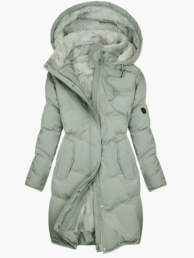 Inês | Parka Acolchoada Impermeável Mulher com Capuz Forrado