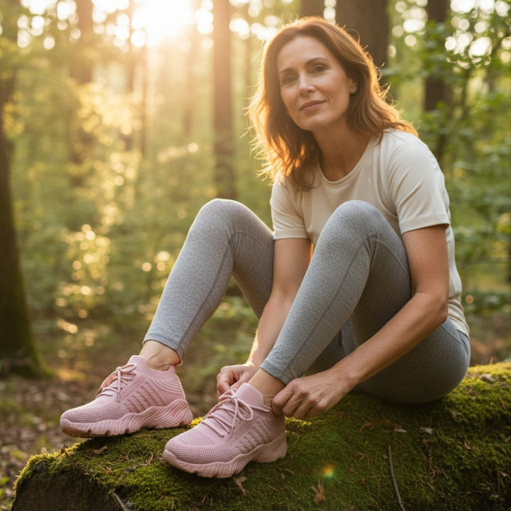 Inês | Sapatilhas de Corrida Knit Mulher Sola Grossa