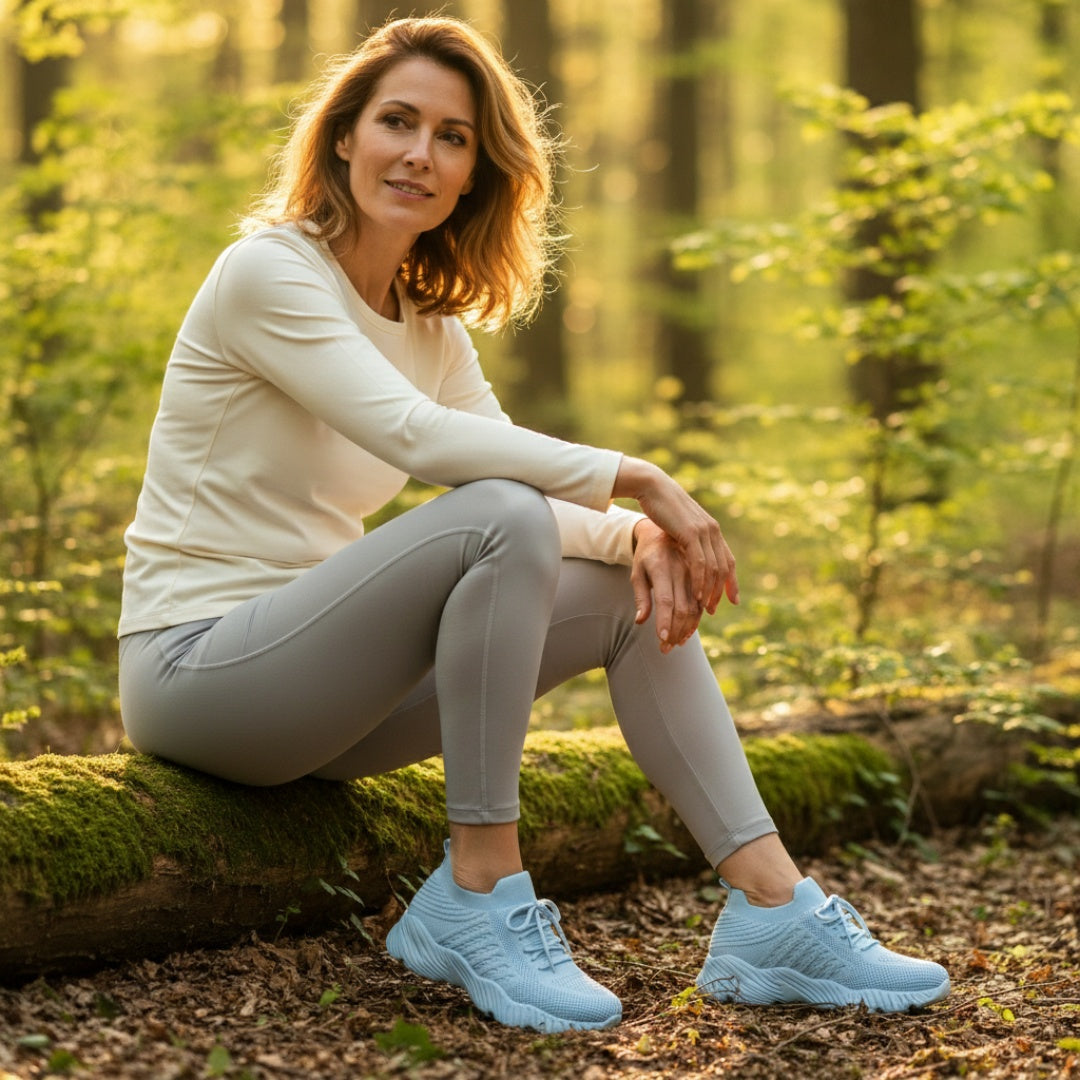 Inês | Sapatilhas de Corrida Knit Mulher Sola Grossa