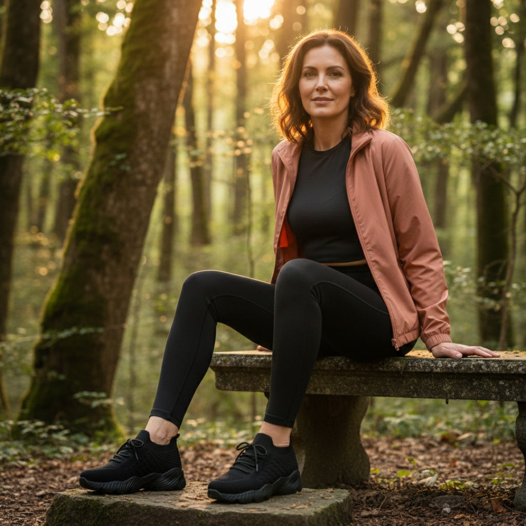 Inês | Sapatilhas de Corrida Knit Mulher Sola Grossa