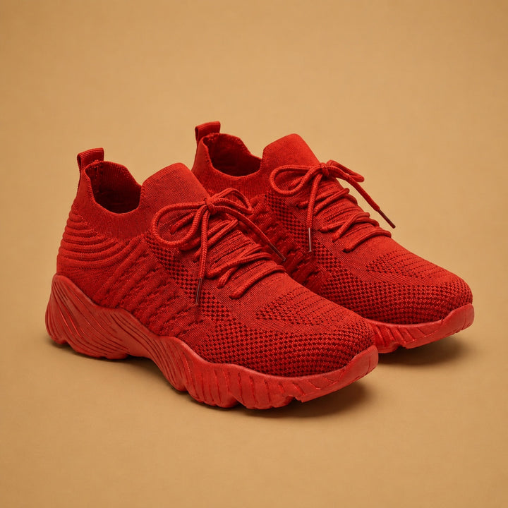 Inês | Sapatilhas de Corrida Knit Mulher Sola Grossa