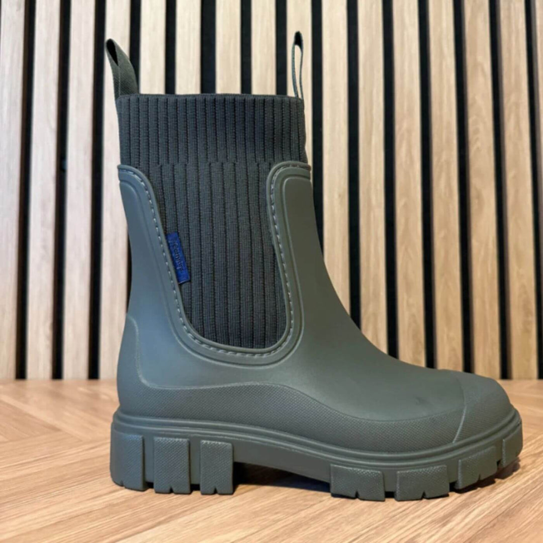 Irina | Botas Chelsea Impermeáveis Mulher Malha Sola Robusta