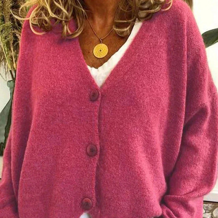 Irina | Cardigan de Malha Mulher Decote V Botões