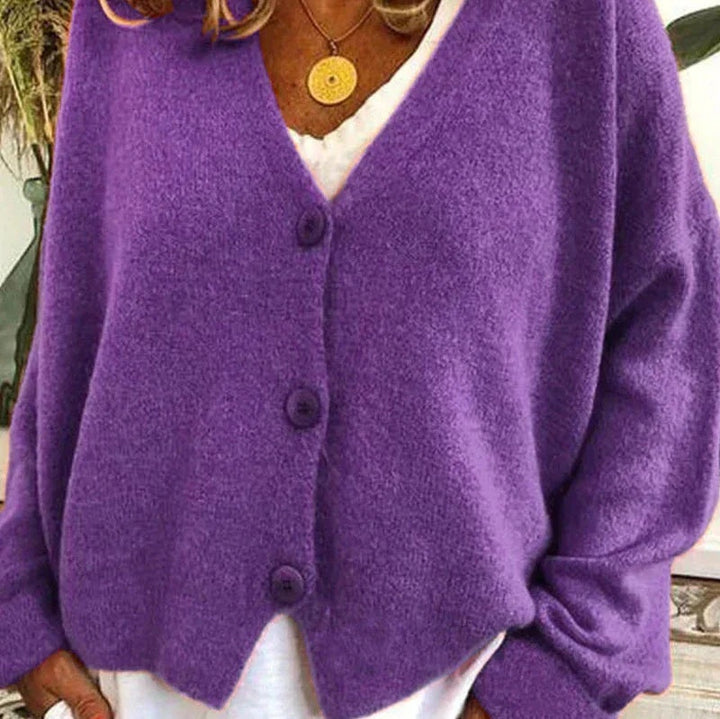 Irina | Cardigan de Malha Mulher Decote V Botões