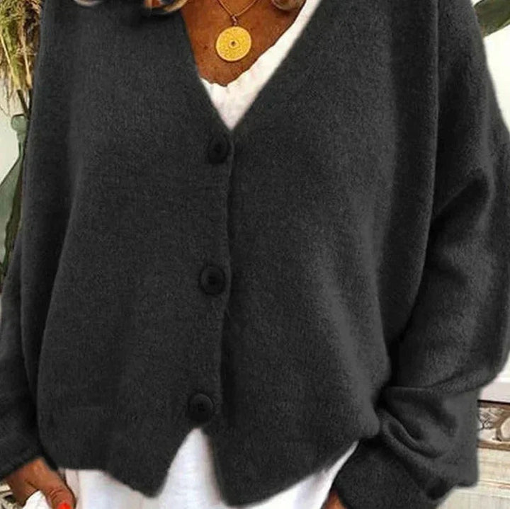 Irina | Cardigan de Malha Mulher Decote V Botões