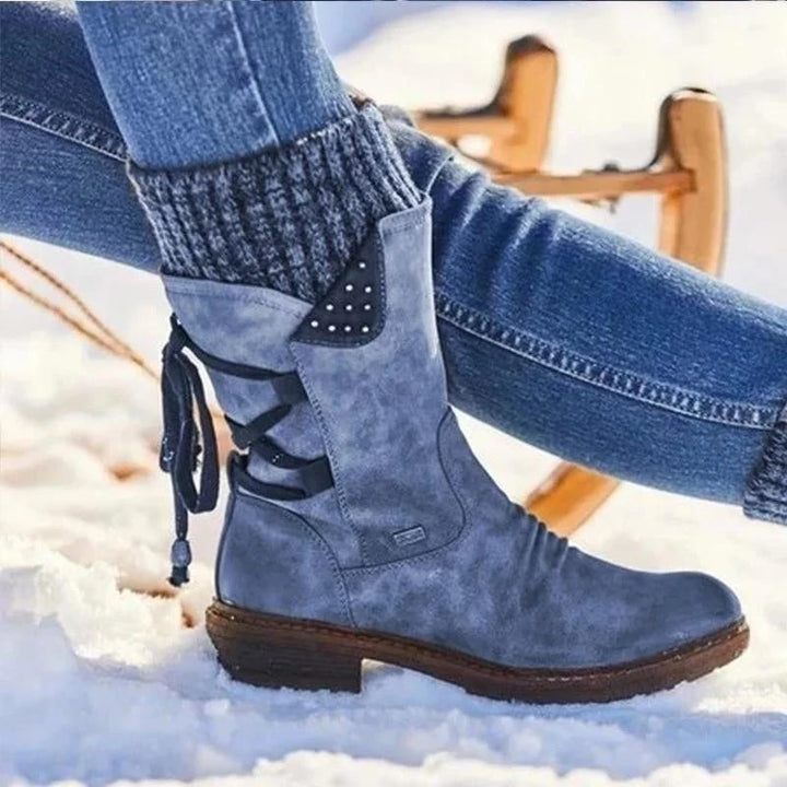 Isabel | Botas Chelsea Mulher Impermeáveis Salto Baixo