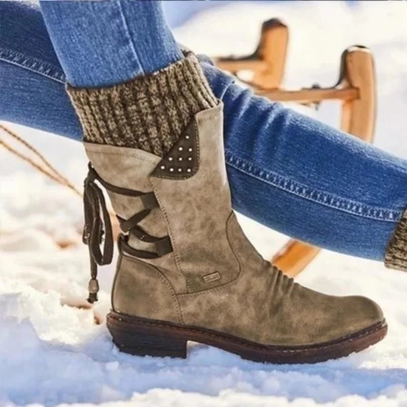 Isabel | Botas Chelsea Mulher Impermeáveis Salto Baixo