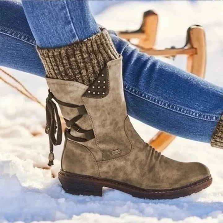 Isabel | Botas Chelsea Mulher Impermeáveis Salto Baixo