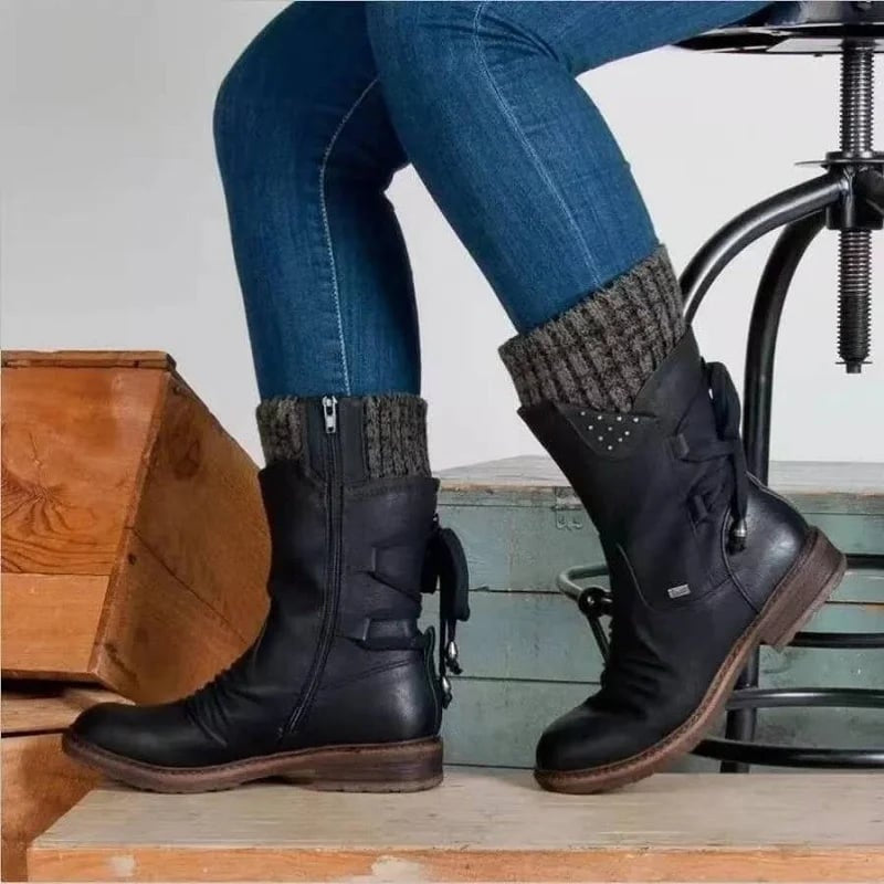 Isabel | Botas Chelsea Mulher Impermeáveis Salto Baixo