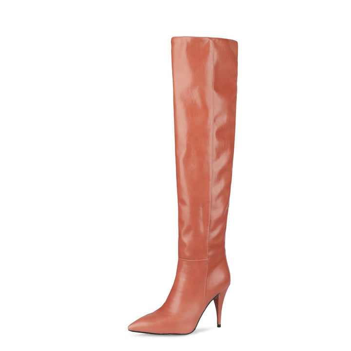 Joana | Botas Chelsea de Pele Mulher Cano Alto Salto Stiletto