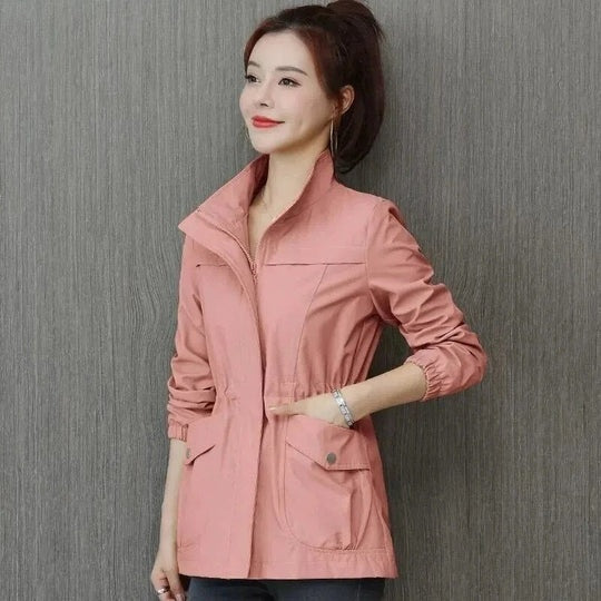 Joana | Trench Coat Impermeável Leve Mulher Cintura Ajustável