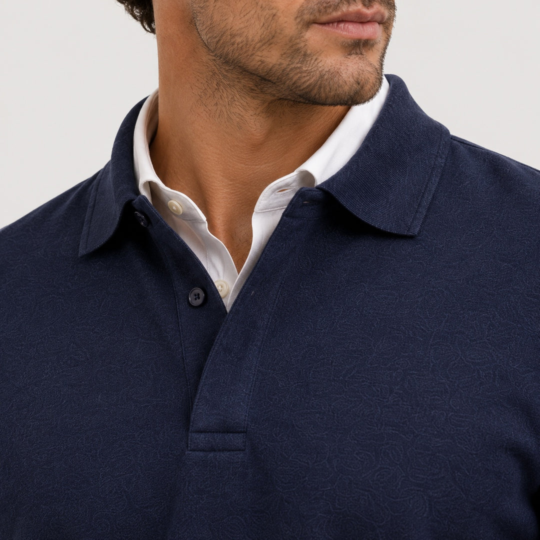 João | Polo de Manga Comprida Homem Clássico