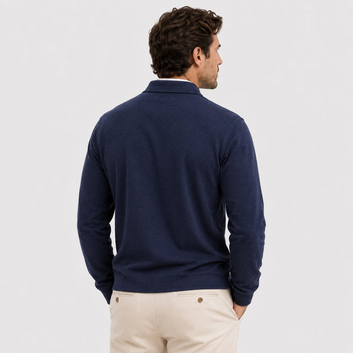 João | Polo de Manga Comprida Homem Clássico