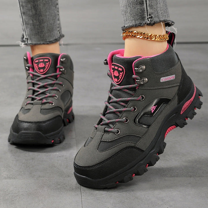 Lara | Botas de Caminhada Impermeáveis Mulher Cano Alto com Atacadores