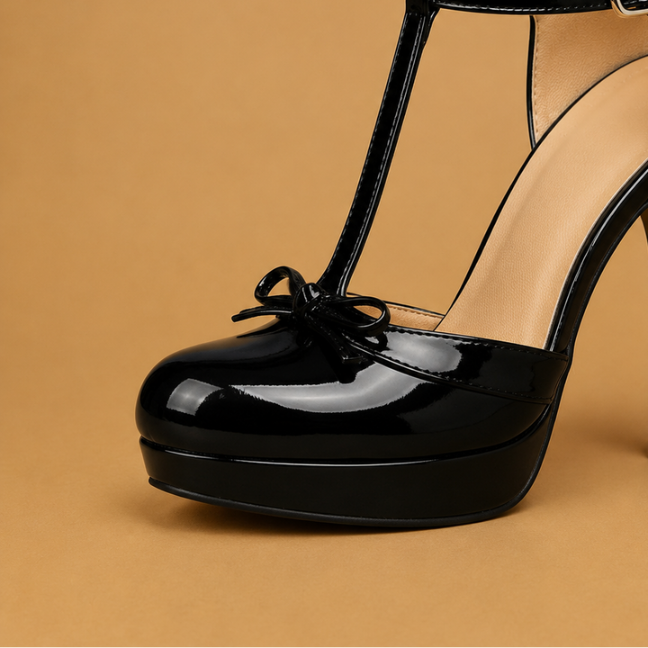 Lara | Sapatos de Salto Alto Plataforma Mulher Tira T