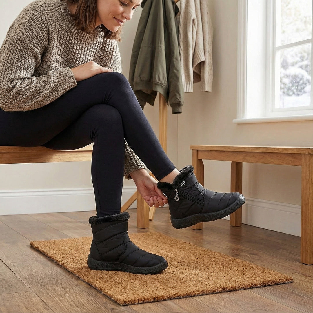 Laura | Botas de Inverno Impermeáveis Mulher Forradas Fecho Lateral