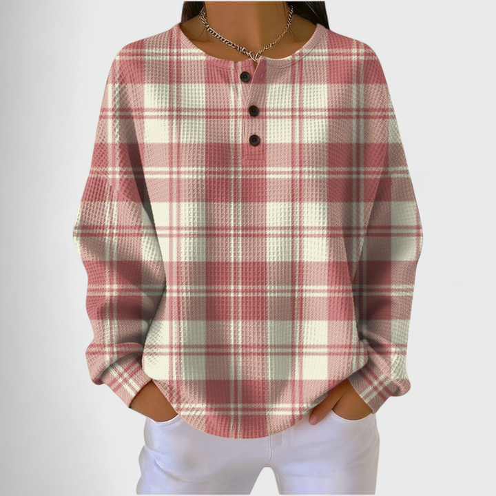 Leonor | Camisola de Natal Mulher Estampado Natalício Manga Comprida