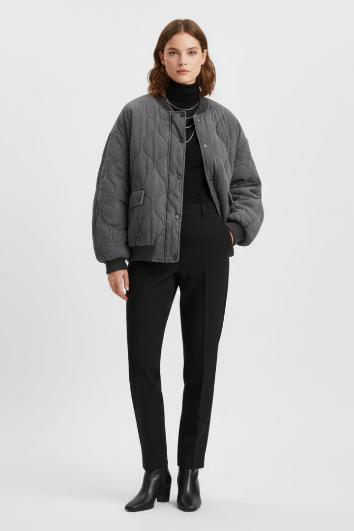 Leonor | Casaco Bomber Acolchoado Mulher Oversize
