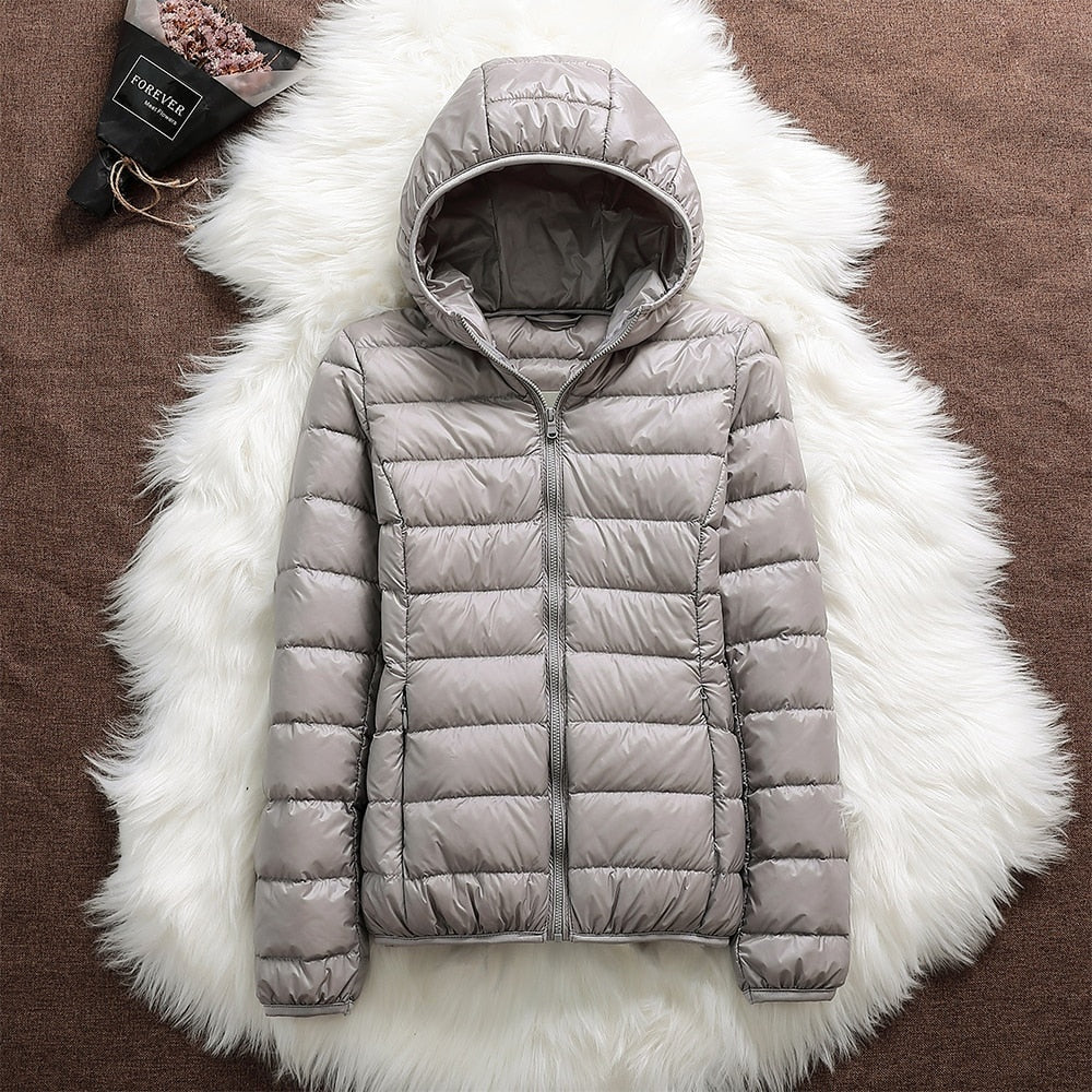 Leonor | Puffer Jacket Acolchoado Mulher com Capuz