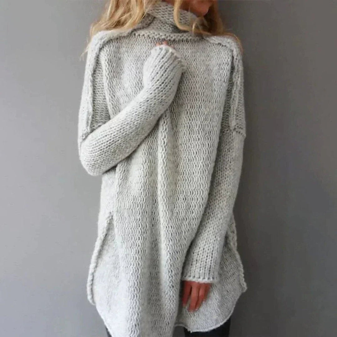 Liliana | Camisola de Malha Grossa Oversize Mulher Gola Alta