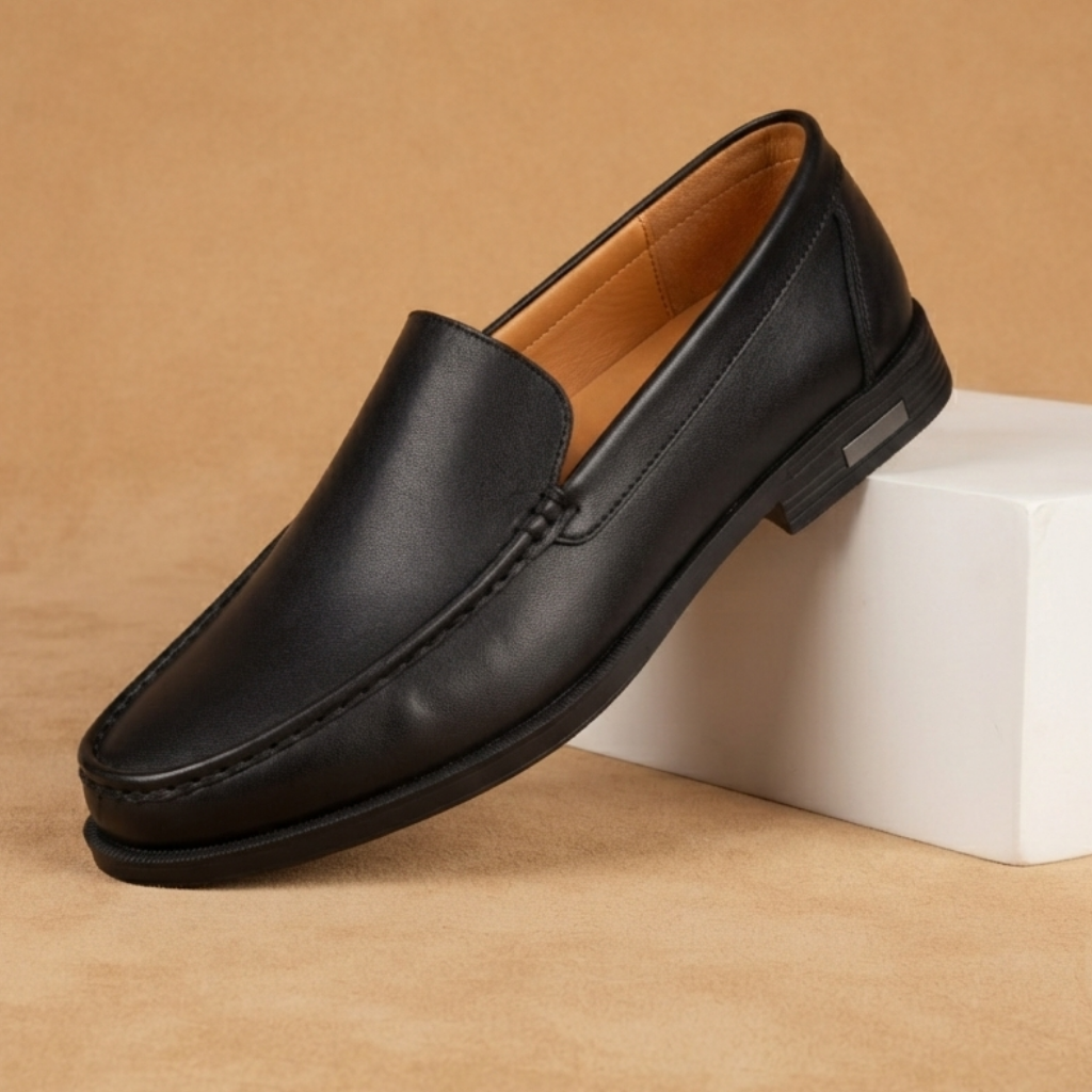 Loafers de Couro Homem Slip-On Clássicos