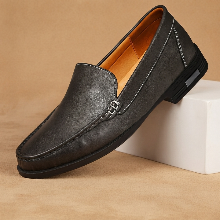 Loafers de Couro Homem Slip-On Clássicos