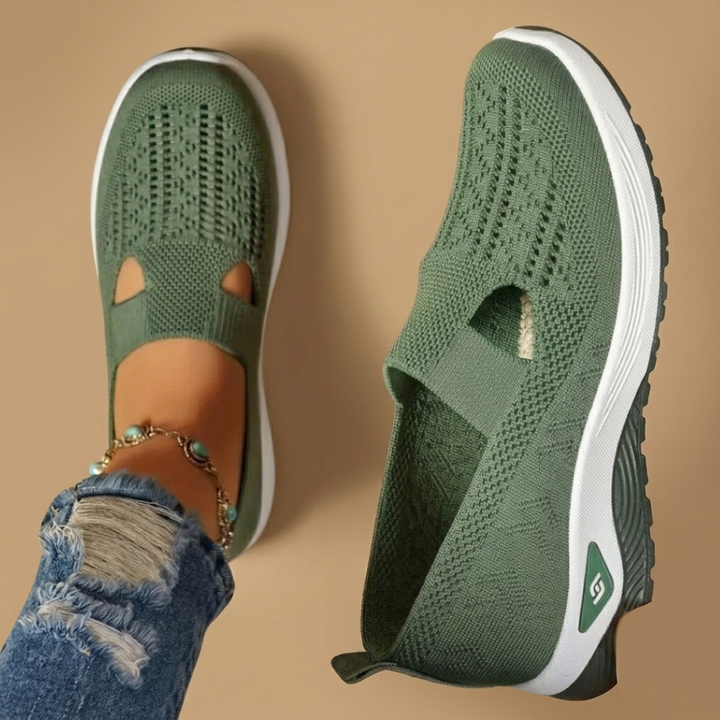 Lúcia | Ténis Slip-On Respiráveis Mulher Malha