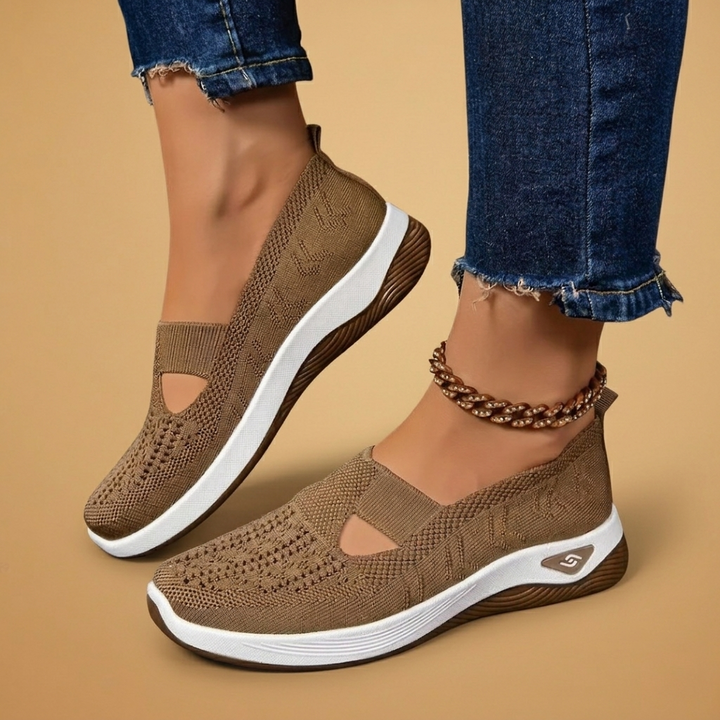 Lúcia | Ténis Slip-On Respiráveis Mulher Malha