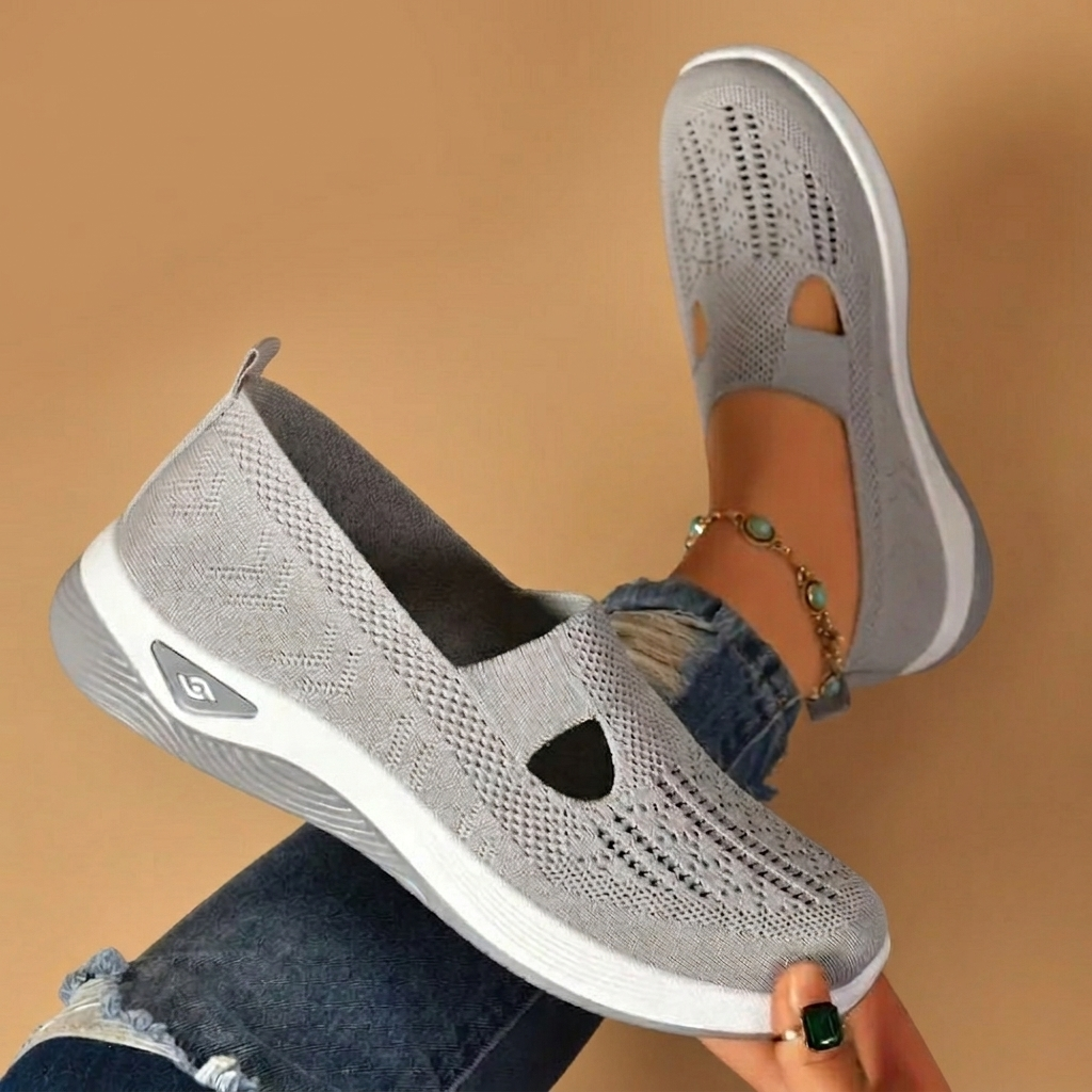 Lúcia | Ténis Slip-On Respiráveis Mulher Malha