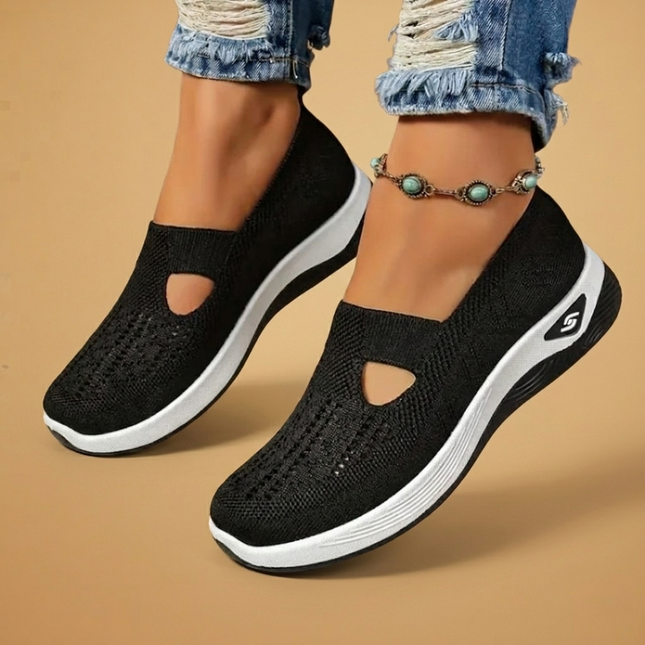 Lúcia | Ténis Slip-On Respiráveis Mulher Malha