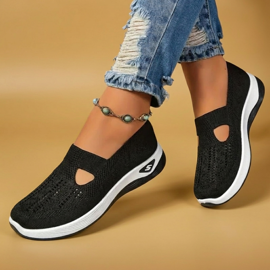 Lúcia | Ténis Slip-On Respiráveis Mulher Malha