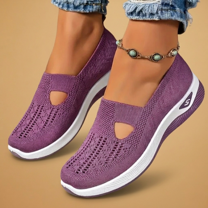 Lúcia | Ténis Slip-On Respiráveis Mulher Malha