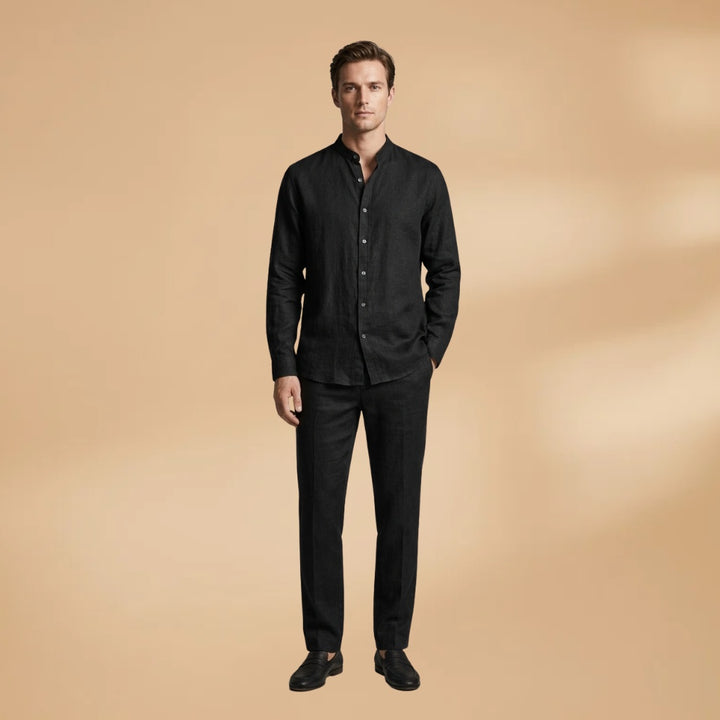 Luís | Conjunto Duas Peças Homem Camisa Manga Longa
