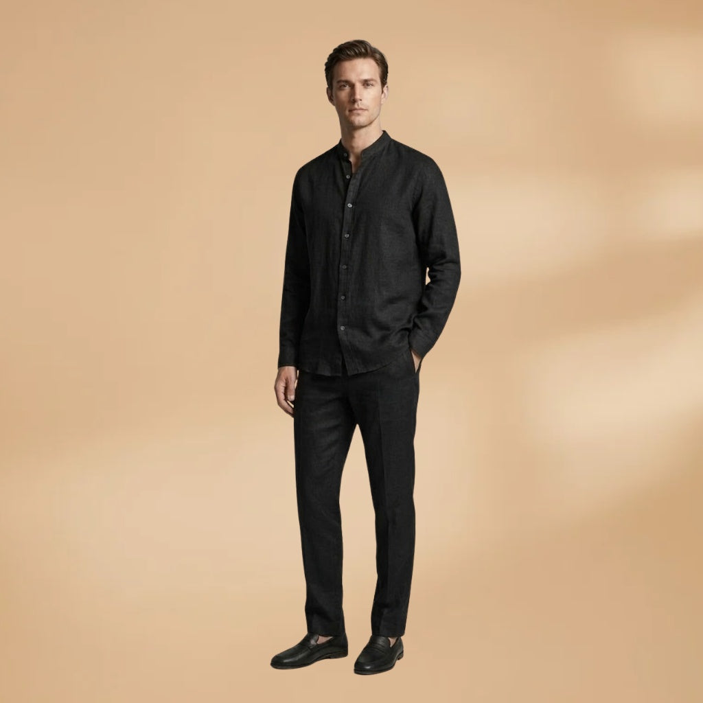 Luís | Conjunto Duas Peças Homem Camisa Manga Longa
