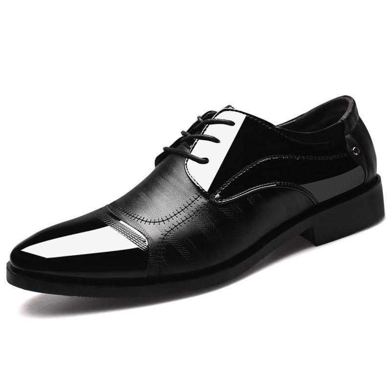 Luís | Sapatos Oxford de Couro Lacado Homem Bico Fino