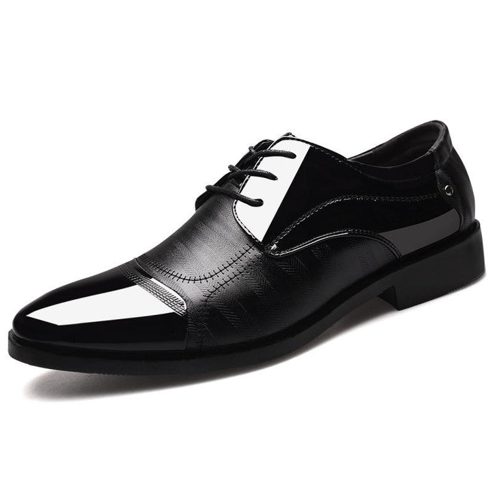 Luís | Sapatos Oxford de Couro Lacado Homem Bico Fino