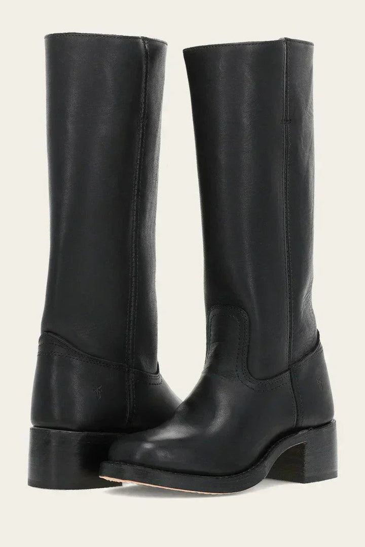 Luísa | Botas Cowboy de Couro Cano Alto Mulher