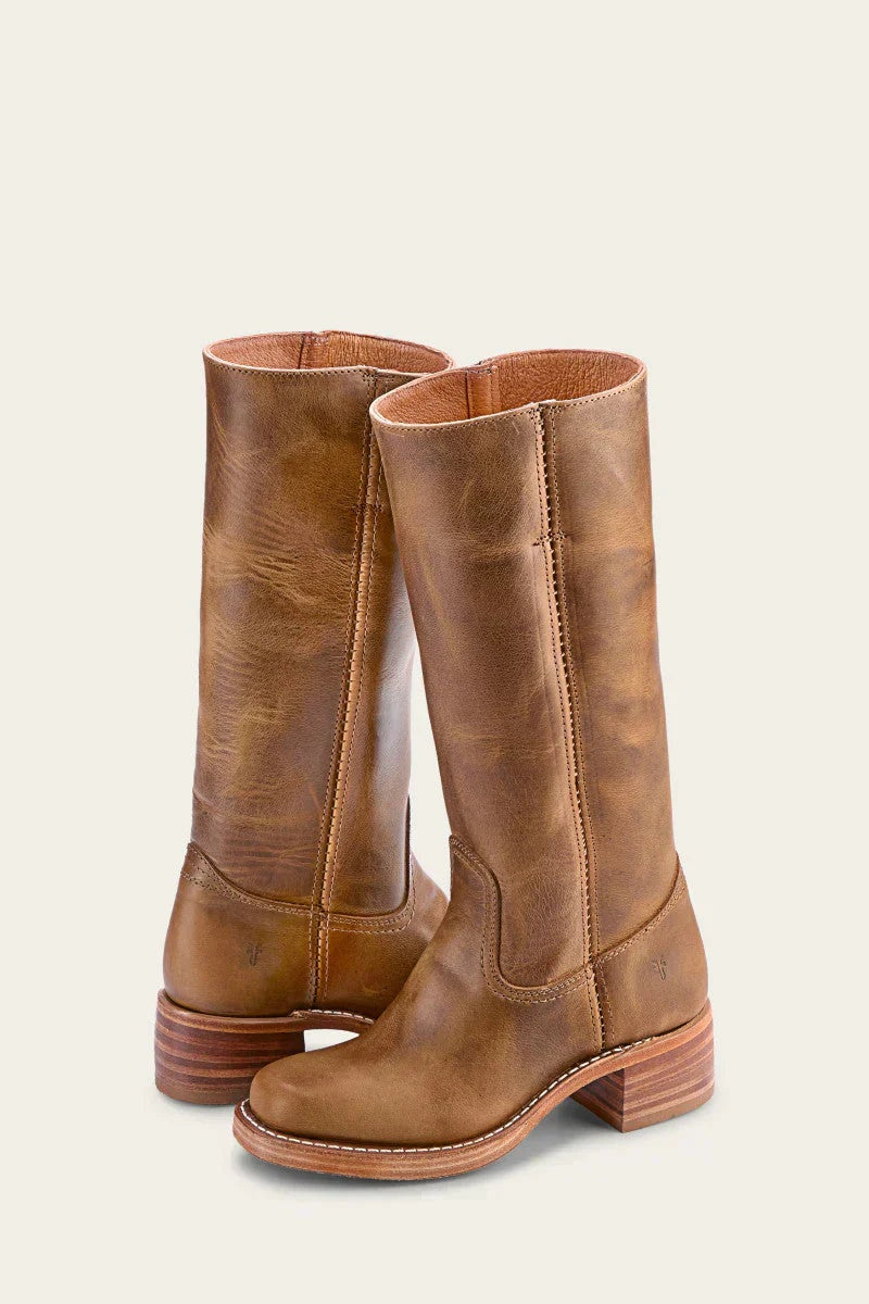 Luísa | Botas Cowboy de Couro Cano Alto Mulher