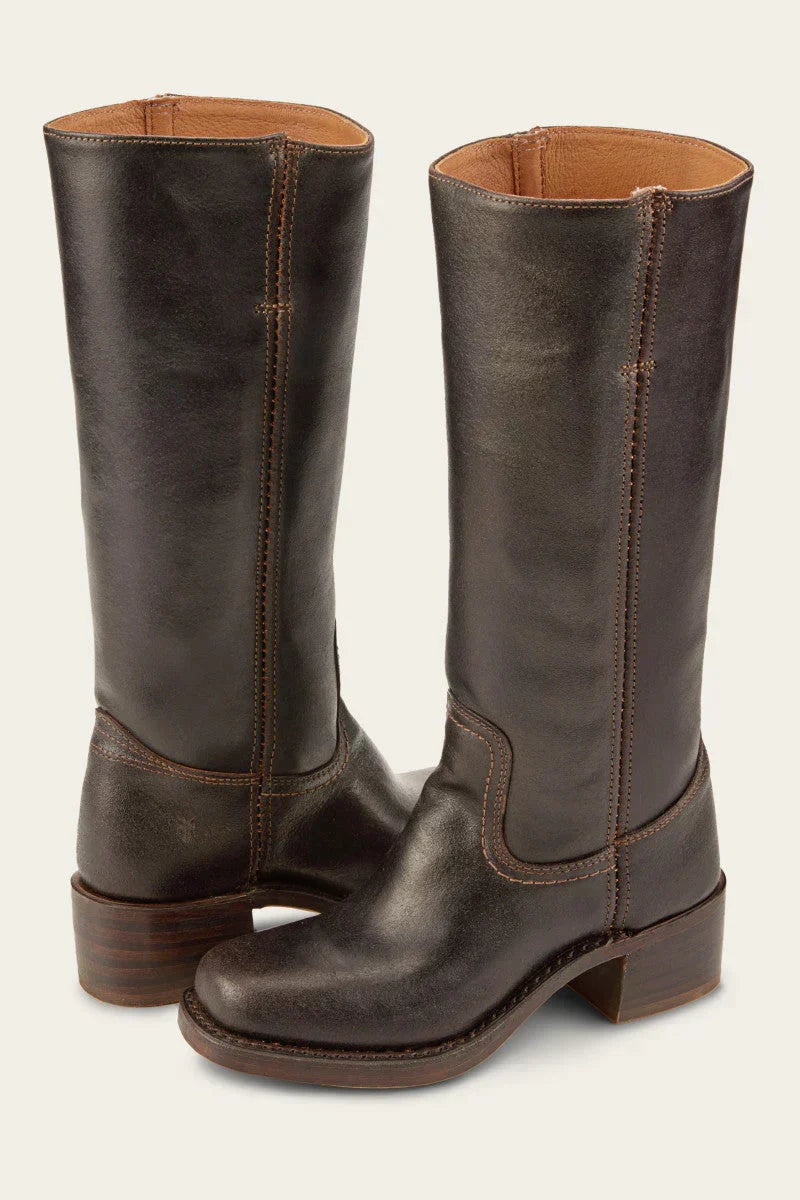 Luísa | Botas Cowboy de Couro Cano Alto Mulher