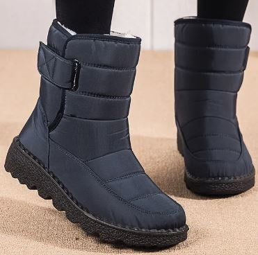 Luísa | Botas de Neve Impermeáveis Mulher Nylon Acolchoado Cano Médio