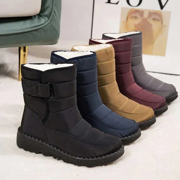 Luísa | Botas de Neve Impermeáveis Mulher Nylon Acolchoado Cano Médio