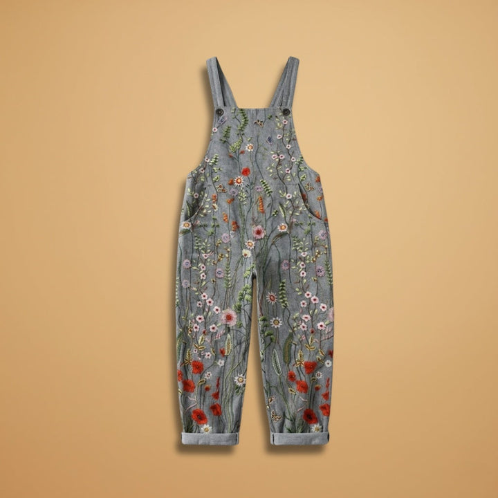 Carmela | Macacão Estampado Floral Mulher Pernas Largas