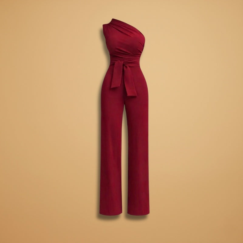 Mónica | Macacão Um Ombro Cerimónia Mulher Laço