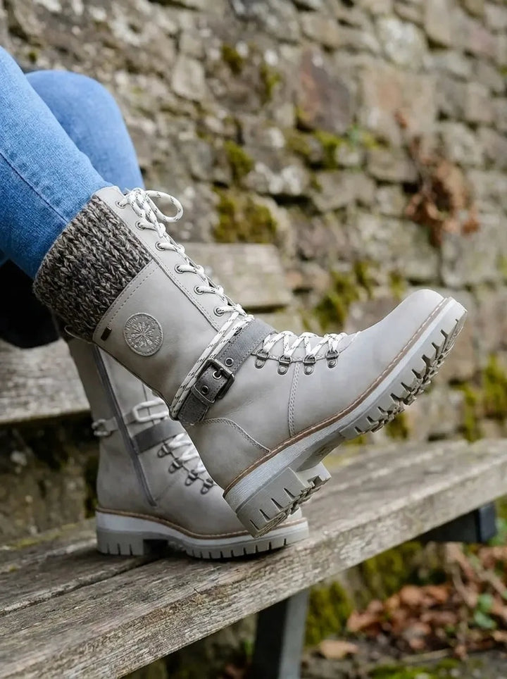 Madalena | Botas Impermeáveis Mulher Cano Alto com Atacadores