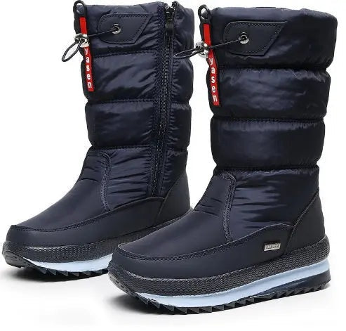 Manuela | Botas de Neve Impermeáveis Mulher Cano Médio Acolchoadas