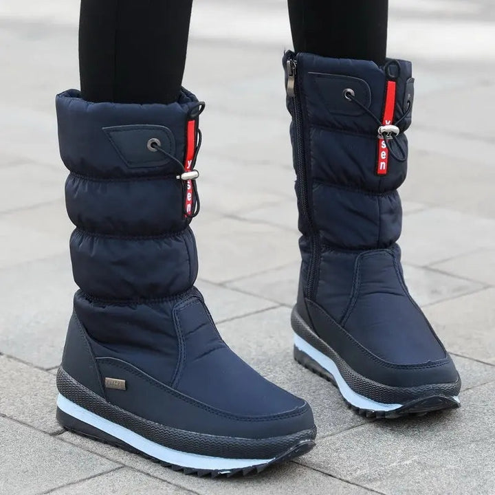 Manuela | Botas de Neve Impermeáveis Mulher Cano Médio Acolchoadas