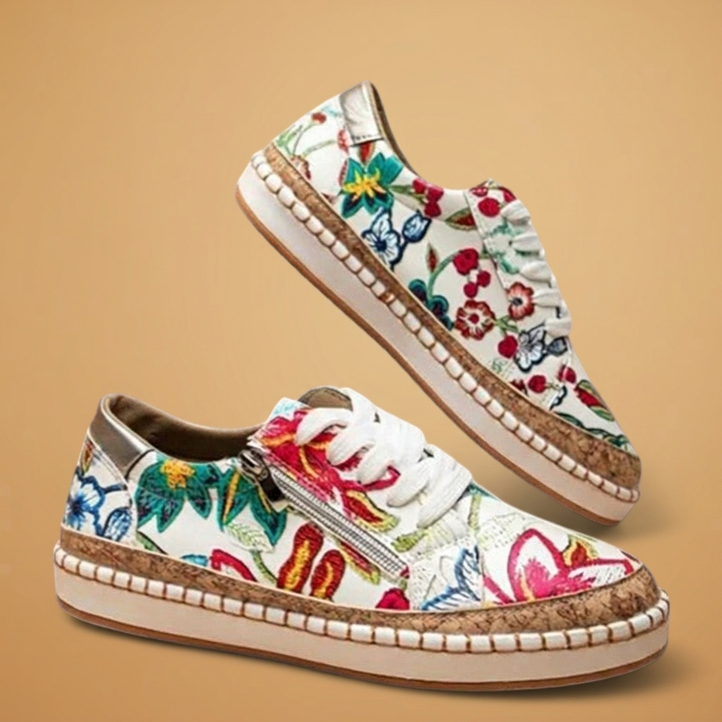 Margarida | Sapatos Ortopédicos Estampados Mulher Slip-On
